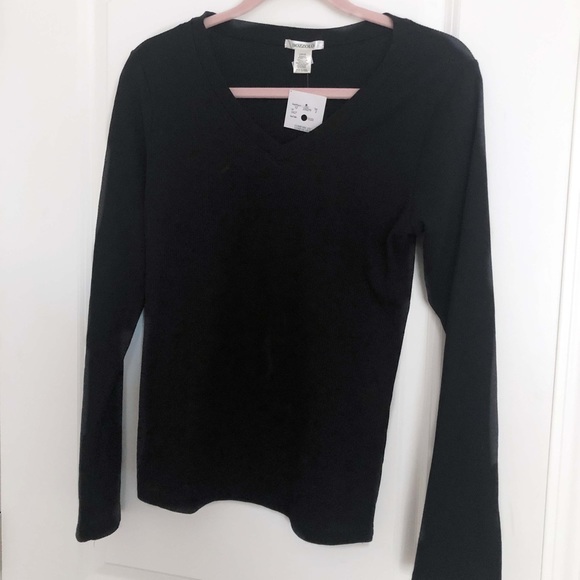 Bozzolo Thermal /Waffle Knit Long Sleeve Black - Picture 1 of 4